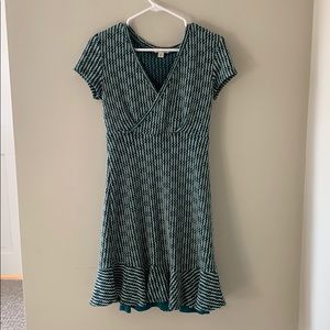 Francescas Green Weave Dress